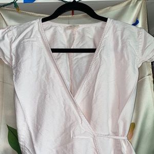 JOHN GALT pink wrap dress! Linen